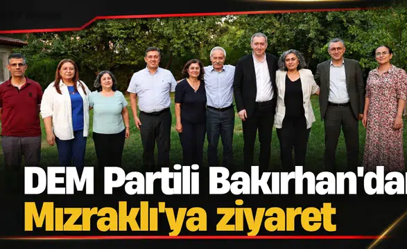 DEM Parti Eş Genel Başkanı Bakırhan'dan Selçuk Mızraklı'ya ziyaret: "Hasret giderdik"