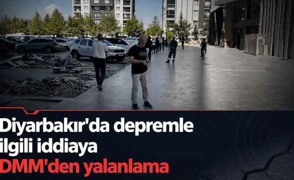 Deprem sonrası Diyarbakır'da zeminde göçük iddiasına DMM'den yalanlama geldi