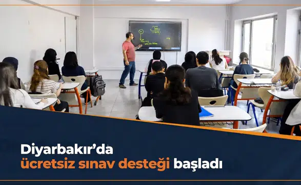 Diyarbakır'da 550 öğrenciye ücretsiz sınav desteği: Akademilerde yeni dönem başladı