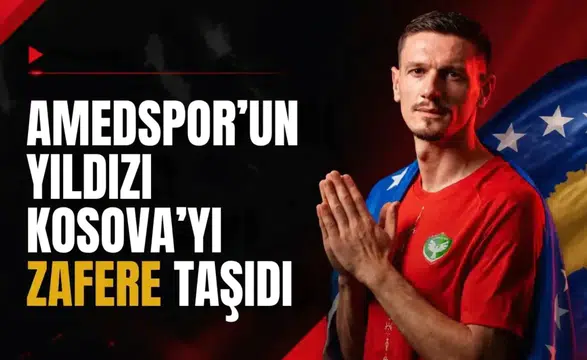 Amedspor'un yıldızı Kosova'yı zafere taşıdı: İrlanda önünde golü hazırladı