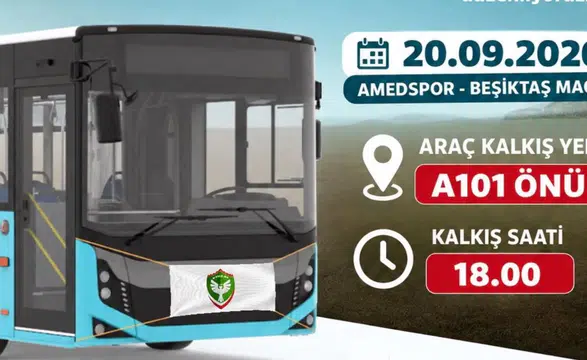 Diyarbakır'da belediye Amedspor Beşiktaş maçı için ücretsiz otobüs kaldırıyor