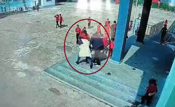 Diyarbakır Eğil'de okulda korku dolu anlar: Müdür yardımcısı öğrencisini kurtardı