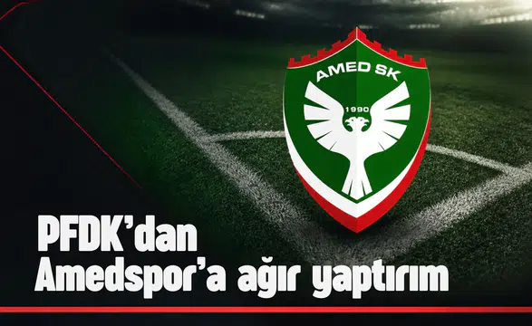 Amedspor'a Konyaspor maçı için ağır fatura: PFDK cezayı açıkladı