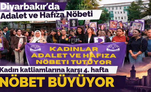 Diyarbakır'da kadın katliamlarına karşı tepkide 4. hafta: Adalet ve hafıza nöbeti büyüyor