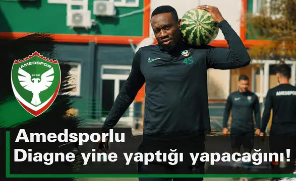 Amedspor'un golcüsü Diagne yine yaptı yapacağını: Karpuzlu mesaj kime?