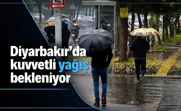 Sıcaklıklar 6 derece birden düşüyor: Diyarbakır'da kuvvetli yağış kapıda