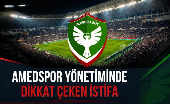 Amedspor yönetiminde dikkat çeken istifa: Suçlamayı kabul etmedi, görevi bıraktı
