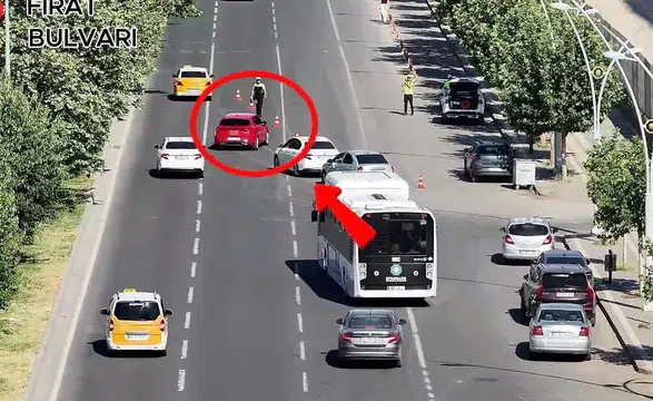 Diyarbakır sokaklarında yaya güvenliği operasyonu İHA destekli sıkı denetim