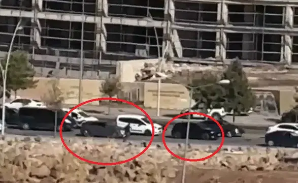 Diyarbakır Yenişehir'de kırmızı ışıkta dehşet anları: Silahlı saldırı kamerada