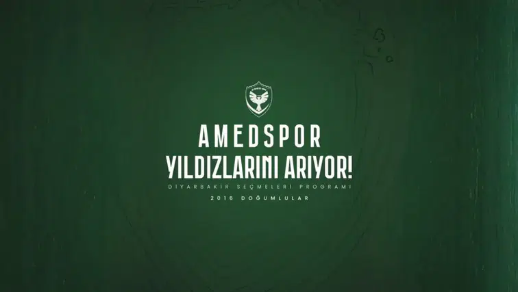 Amedspor Akademi seçmeleri başlıyor: 2016 doğumlular için kritik gün