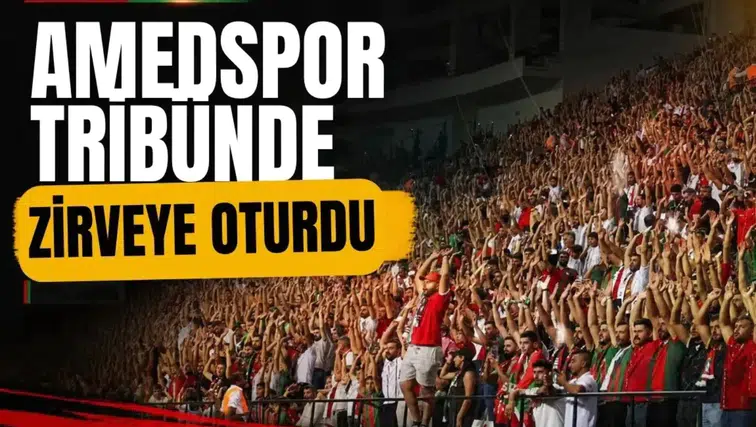 Amedspor tribünlerde zirveye oturdu: Devleri geride bırakan oran dikkat çekti