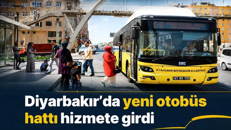 Diyarbakır'da toplu ulaşımda yeni dönem: Yeni otobüs hattı hizmete girdi