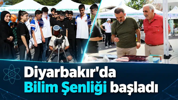 TÜBİTAK destekli Dicle'de Akan Bilim Şenliği Yenişehir'de: Çocuklar ve bilim meraklıları buluştu