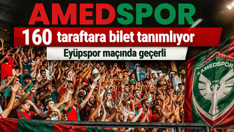 Amedspor'dan taraftara duyuru: 160 kişiye bilet tanımlanacak