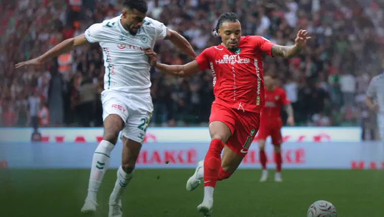 Amedspor Konyaspor maçının ilk yarısı tamamlandı: Gol sesi çıkmadı