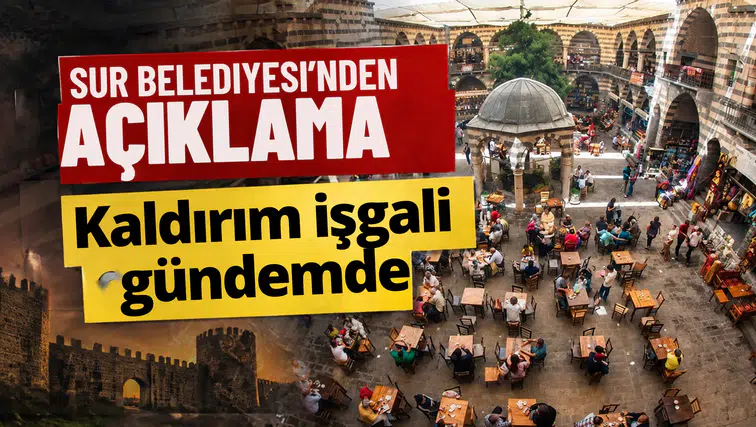 Diyarbakır'da Sur Belediyesi'nden kaldırım işgali açıklaması: Yanıltıcı ifadelere tepki
