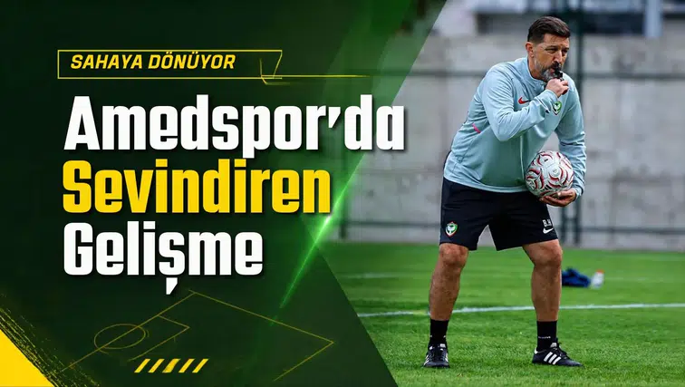 Amedspor'u sevindiren gelişme: Geçen hafta tribündeydi, bu hafta kulübede olacak