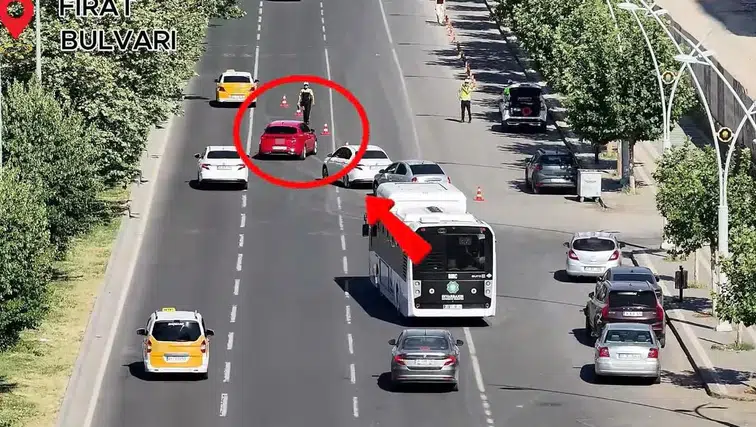Diyarbakır sokaklarında yaya güvenliği operasyonu İHA destekli sıkı denetim