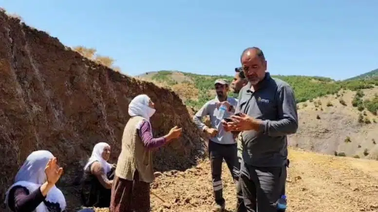 Diyarbakır Lice’de kadınlar maden çalışmasına direniyor