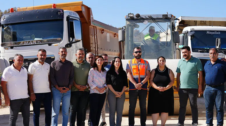 Eşbaşkan Bucak, Lice’de yol çalışmalarını inceledi