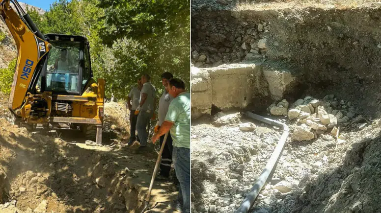 DİSKİ, Çüngüş’teki su sıkıntısını yeni kaynakla giderdi
