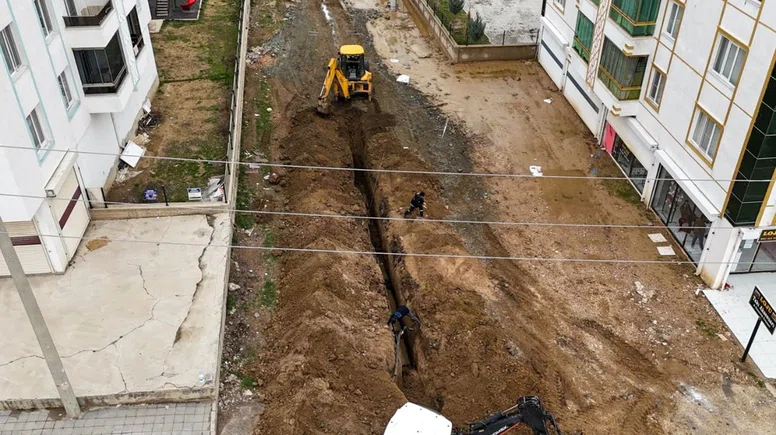 Diyarbakır Ergani'de 95 haneyi ilgilendiren altyapı çalışması rekor hızla tamamlandı