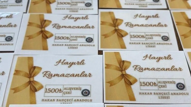 Çermik'te öğrencilere yardım çeki