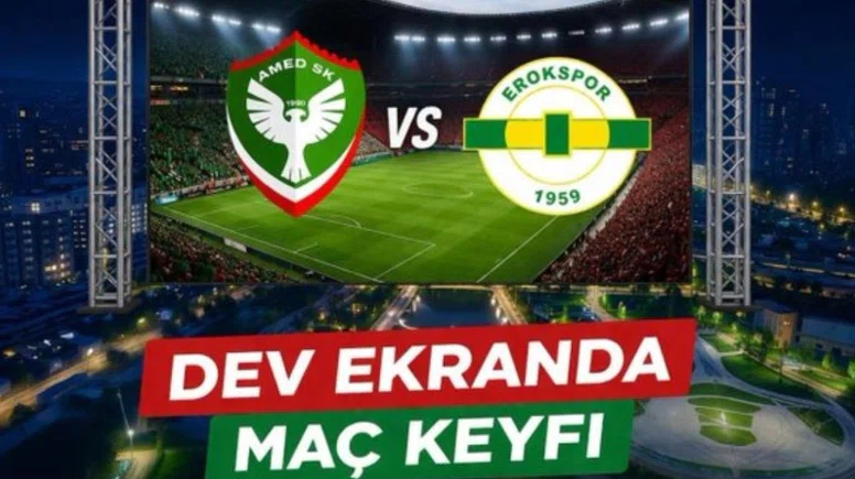 Esenler Erokspor-Amedspor maç yayını için bir haber de Bismil'den geldi
