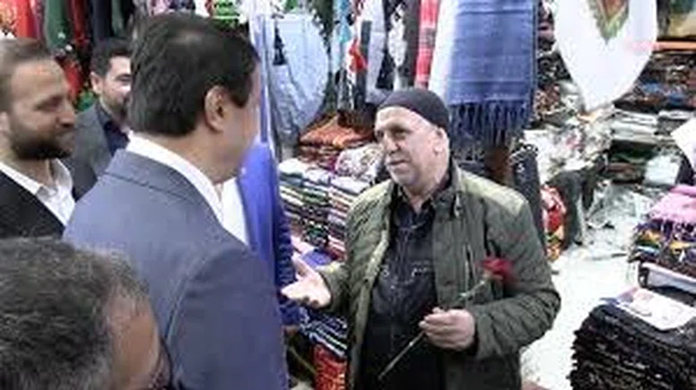 Mahmut Arıkan'ın Diyarbakır ziyaretinde esnaf dert yandı