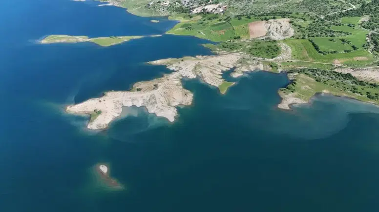Diyarbakır'ın Maldivleri’nde su seviyesi yükseldi: Turkuaz renge büründü