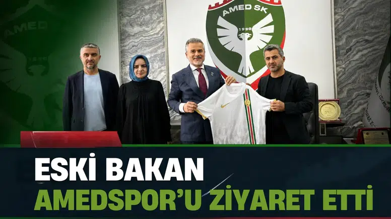 Eski Bakandan Amedspor'a ziyaret: Başkan Nahit Eren ile görüştü