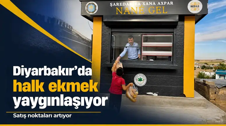 Diyarbakır'da halk ekmek yaygınlaşıyor: Bir ilçede daha satışlara başlandı