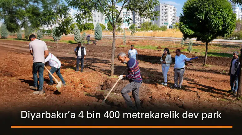 Diyarbakır'da 4 bin 400 metrekarelik alanda yeni bir park yükseliyor: Sona gelindi