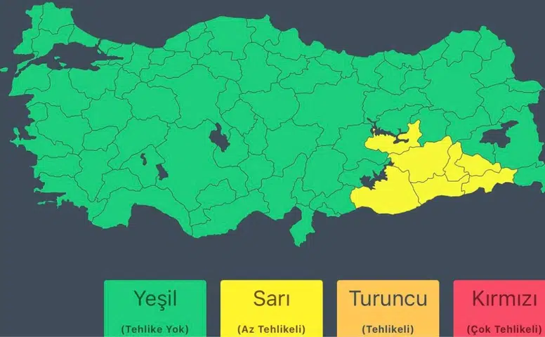 İçişleri Bakanlığı'ndan Diyarbakır'a sarı kodlu uyarı: Kuvvetli sağanak geliyor