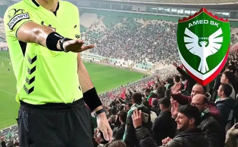 Bandırmaspor Amedspor maçının hakeminde Burak Yılmaz detayı
