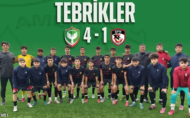 Amedspor'da U14 finallere kaldı: U19 şansını sonraki maça bıraktı