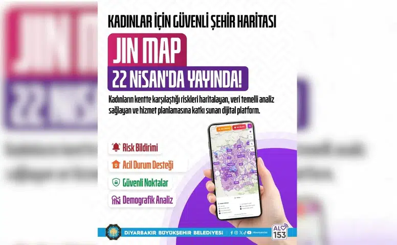 Diyarbakır'da kadınlar için güvenli şehir haritası aktif oluyor: Tarih netleşti