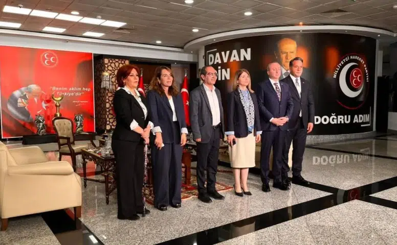 DEM Parti MHP bayramlaşmada barışı konuştu: Diyarbakır vekili de heyetteydi