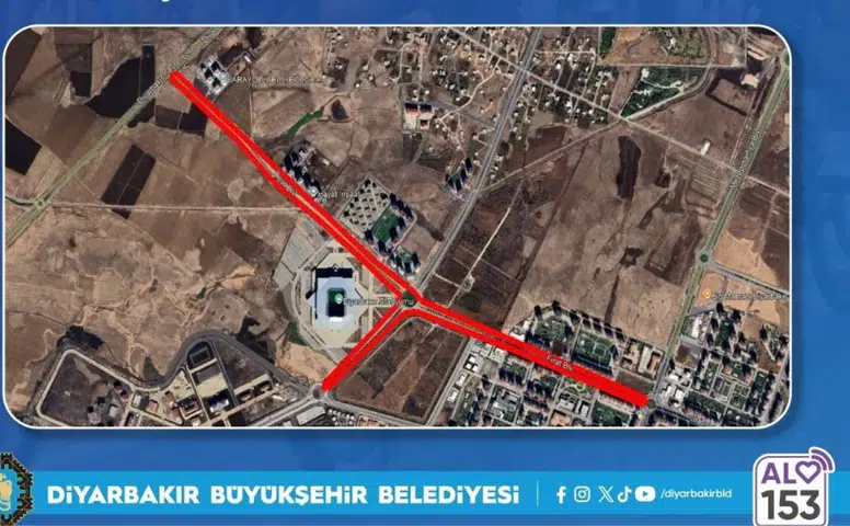 Sürücülerin dikkatine: Diyarbakır'da iki önemli bulvar trafiğe kapatılıyor