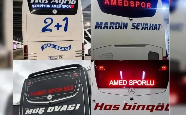 Trabzon'daki olay sonrası Amedspor'a yolcu otobüslerinden dev destek