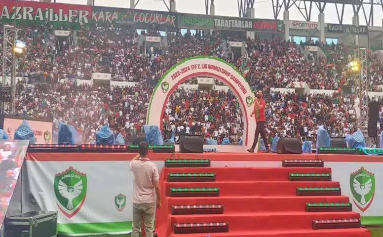 Newroz Parkı Amedspor kutlamaları için hazır