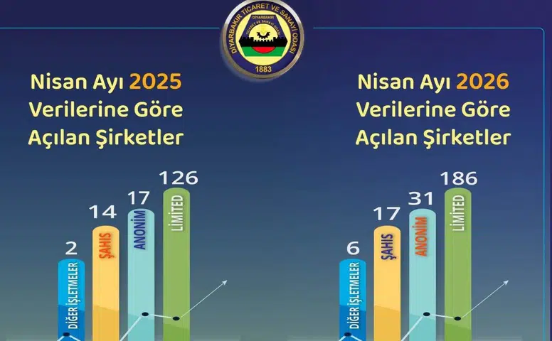Diyarbakır'da geçen ay açılan şirket sayısı belli oldu: İşte öne çıkan sektörler