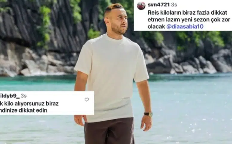 Amedspor'da Dia Saba'nın tatil pozuna taraftarlardan 'Kilo ver' çağrısı geldi