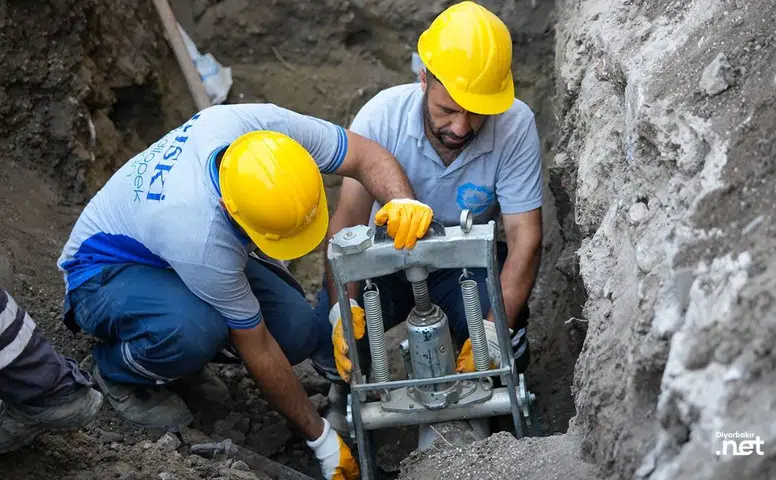 Diyarbakır'da içme suyu hattına kritik müdahale: Mecburen yapıldı