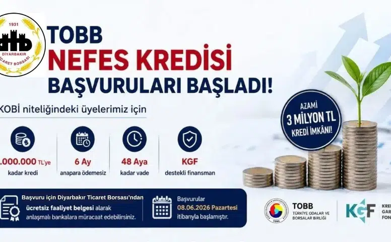 Diyarbakır'a nefes aldıracak kredi: Başvurular başladı, 3 milyon TL'ye kadar destek var