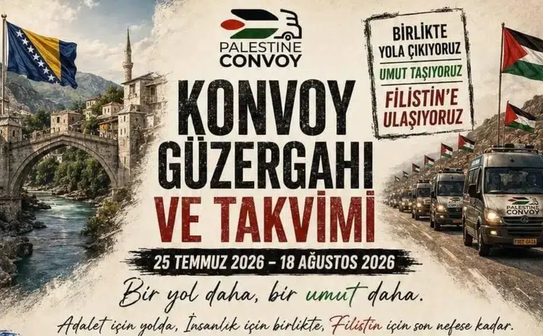 Filistin'e umut taşıyan konvoy Diyarbakır'a geliyor: Miting tarihi duyuruldu
