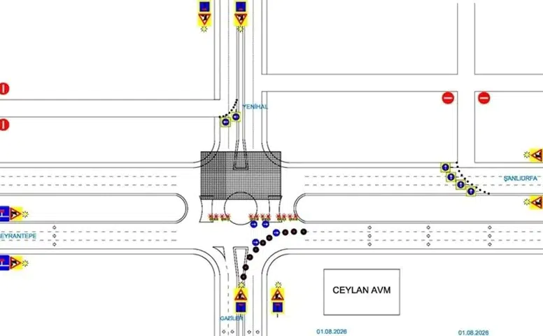 Sürücüler dikkat: Diyarbakır'daki kritik kavşak bir hafta boyunca trafiğe kapalı olacak