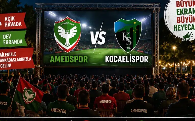 Diyarbakır'da belediyeden jest: Kocaelispor Amedspor maçı canlı izlenebilecek