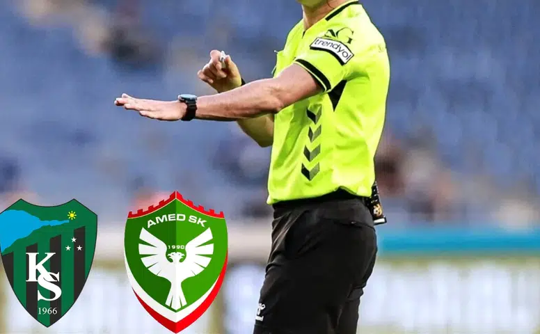 Kocaelispor Amedspor maçında düdük çalacak hakem açıklandı: TFF duyurdu