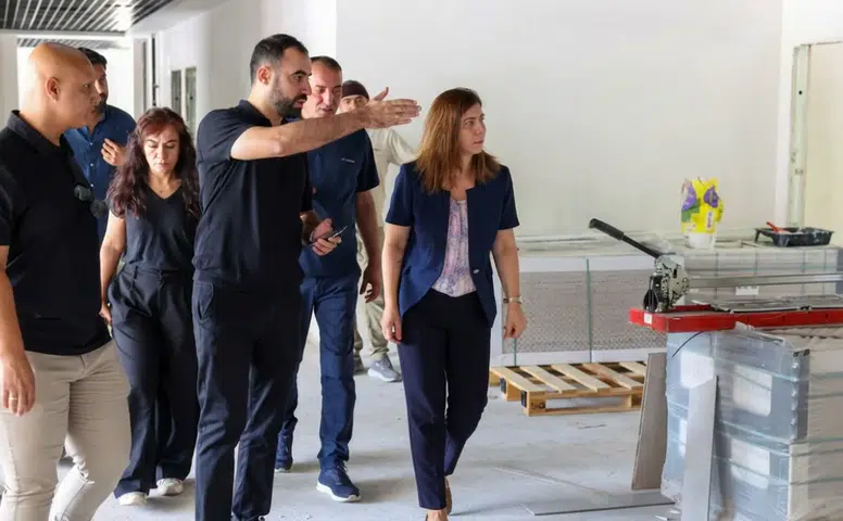 Diyarbakır'da 1105 metrekarelik alanda yükselen merkeze Eşbaşkan Bucak'tan teftiş